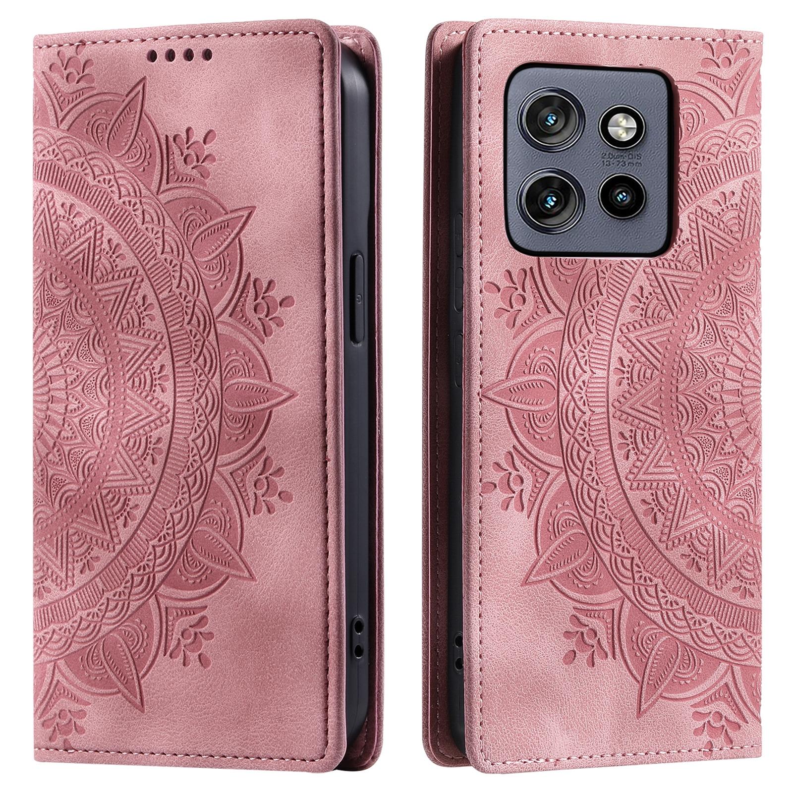 For Motorola Edge 50 Neo 5G/Moto S50 5G/Thinkphone 25 5G Case Mandala Pattern Magnetic Closing Leather Phone Cover Rose Gold
For Motorola Edge 50 Neo 5G/Moto S50 5G/Thinkphone 25 5G Case Mandala Pattern Magnetic Closing Leather Phone Cover Rose Gold