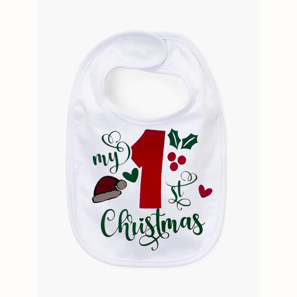 My First Christmas Bib 1st Baby Cake Smash Bib Baby Shower Newborn Birthday Winter Holiday Accessories New Year Baby Clothing 21x32cm
My First Christmas Bib 1st Baby Cake Smash Bib Baby Shower Newborn Birthday Winter Holiday Accessories New Year Baby Clothing 21x32cm