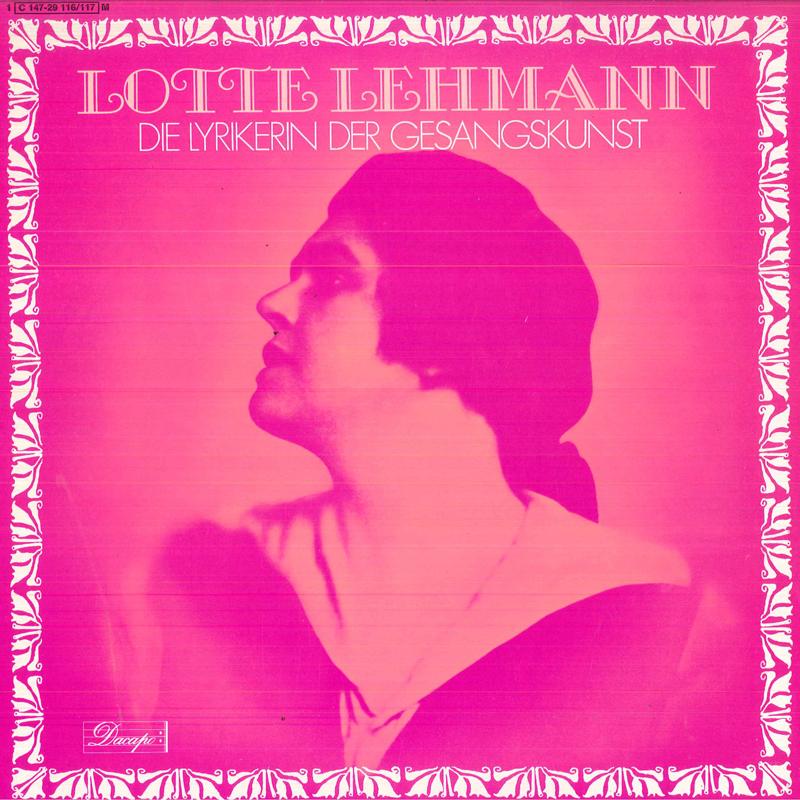 LP Record LOTTE LEHMANN - Die Lyrikerin Der Gesangskunst 1C147291167M DACAPO Germany Classical Used
LP Record LOTTE LEHMANN - Die Lyrikerin Der Gesangskunst 1C147291167M DACAPO Germany Classical Used