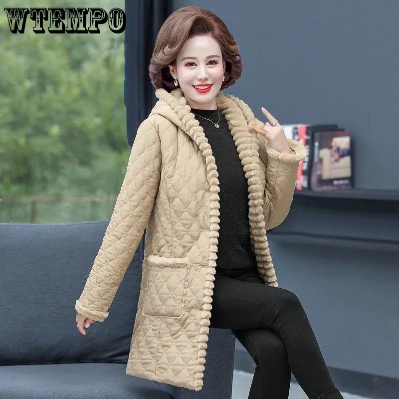 WTEMPO женские зимние плюшевые толстые теплые пальто с капюшоном на хлопковой подкладке, женские однотонные свободные длинные пальто большого размера
WTEMPO женские зимние плюшевые толстые теплые пальто с капюшоном на хлопковой подкладке, женские однотонные свободные длинные пальто большого размера