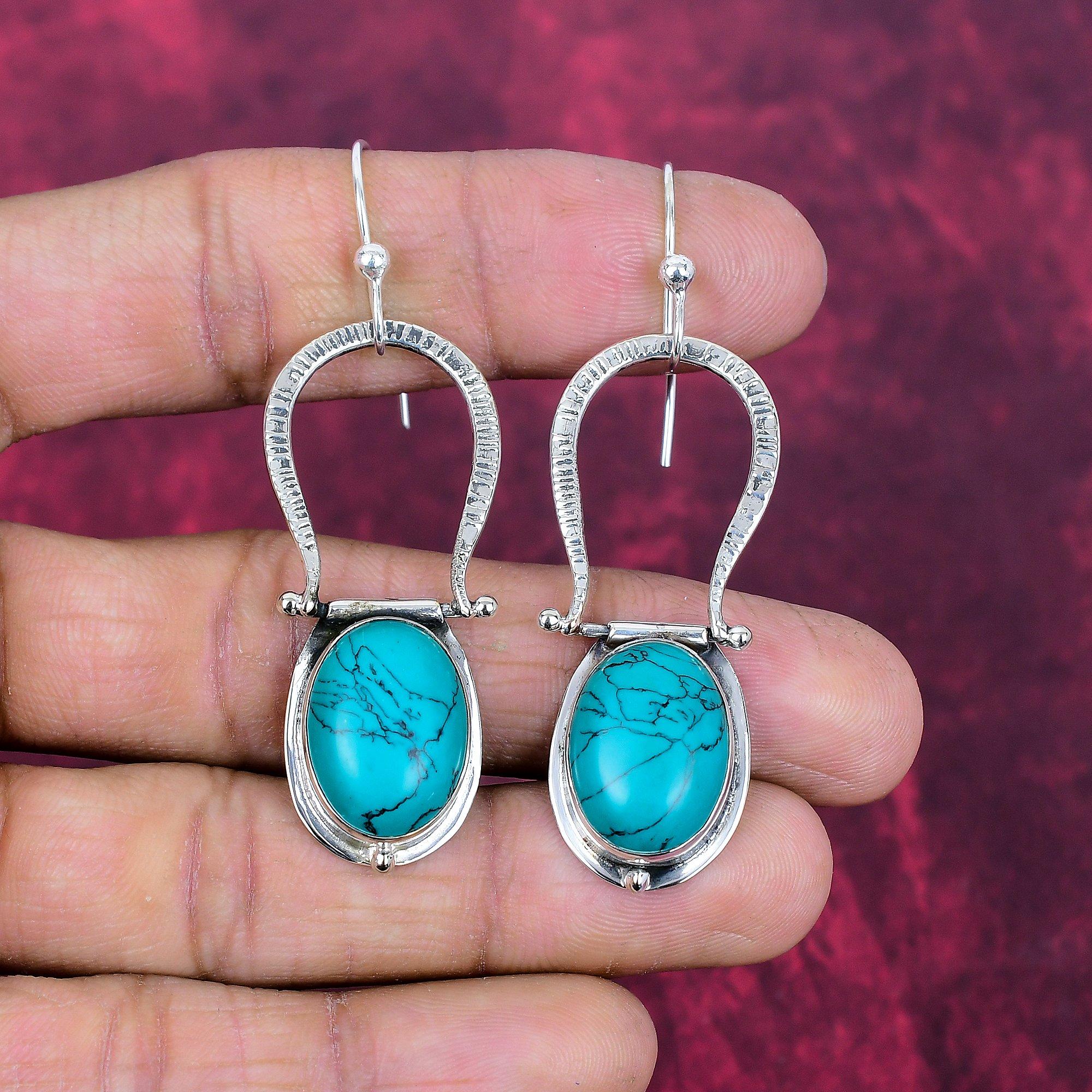 Santa Rosa Turquoise Jewelry, 925 Solid Sterling Silver Earrings Jewelry, Handmade Earrings Gemstone Jewelry For Women 2.63 Inches
Santa Rosa Turquoise Jewelry, 925 Solid Sterling Silver Earrings Jewelry, Handmade Earrings Gemstone Jewelry For Women 2.63 Inches