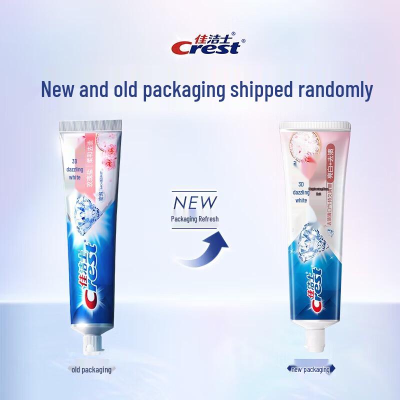 Crest 3D White Rose Salt Toothpaste
Crest 3D White Rose Salt Toothpaste