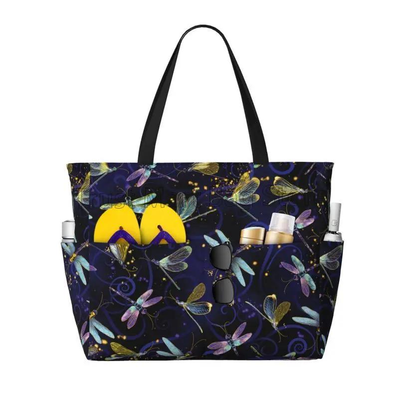 Dragonfly Galaxy Large Waterproof Beach Bag Women Portable Travel Bag Sandproof Pool Tote Bags for Travel Vacation Swim
Dragonfly Galaxy Large Waterproof Beach Bag Women Portable Travel Bag Sandproof Pool Tote Bags for Travel Vacation Swim