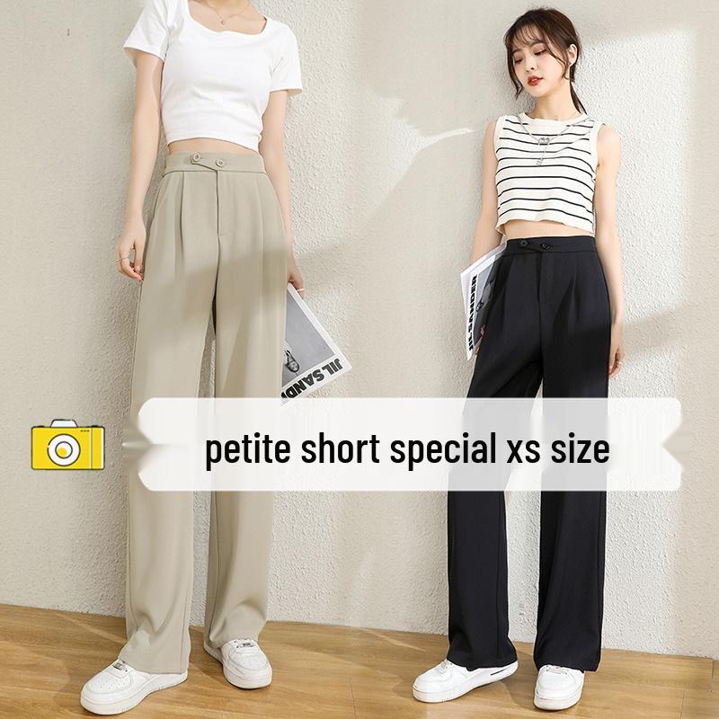 Ice Silk High-Waist Petite Suit: Tall-Looking Wide Leg & Straight Leg Pants for Summer 2XL (126-145 lbs)
Ice Silk High-Waist Petite Suit: Tall-Looking Wide Leg & Straight Leg Pants for Summer 2XL (126-145 lbs)