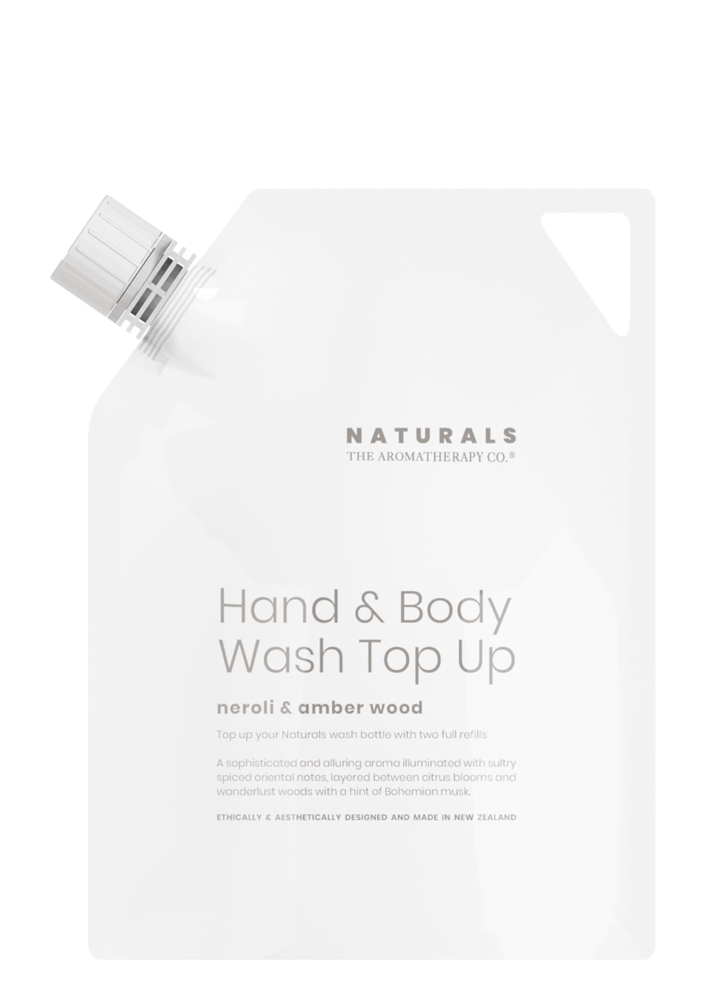 Naturals Hand & Body Wash Refill (Neroli & Amber Wood)
Naturals Hand & Body Wash Refill (Neroli & Amber Wood)