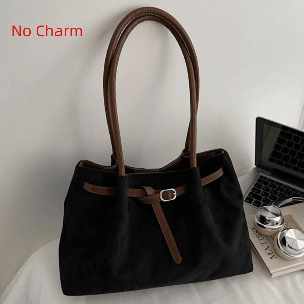 Suede/PU Leather Shoulder Bag Retro Elegant Handbag Solid Color Large Capacity Commuting Tote Bag School/Travel/Work
Suede/PU Leather Shoulder Bag Retro Elegant Handbag Solid Color Large Capacity Commuting Tote Bag School/Travel/Work