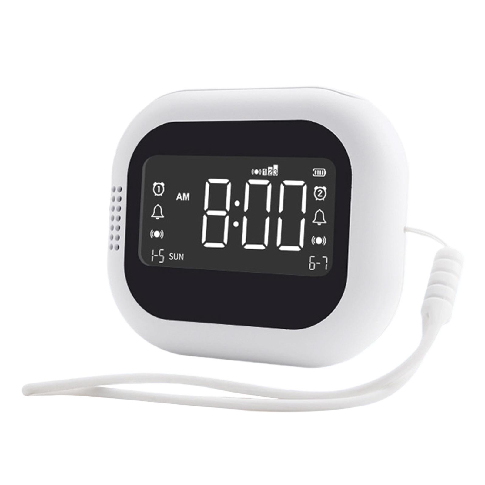 Перезаряжаемый вибрирующий будильник для крепко спящих Регулируемая сила вибрации ЖК-дисплей 2 будильника Функция повтора
Перезаряжаемый вибрирующий будильник для крепко спящих Регулируемая сила вибрации ЖК-дисплей 2 будильника Функция повтора