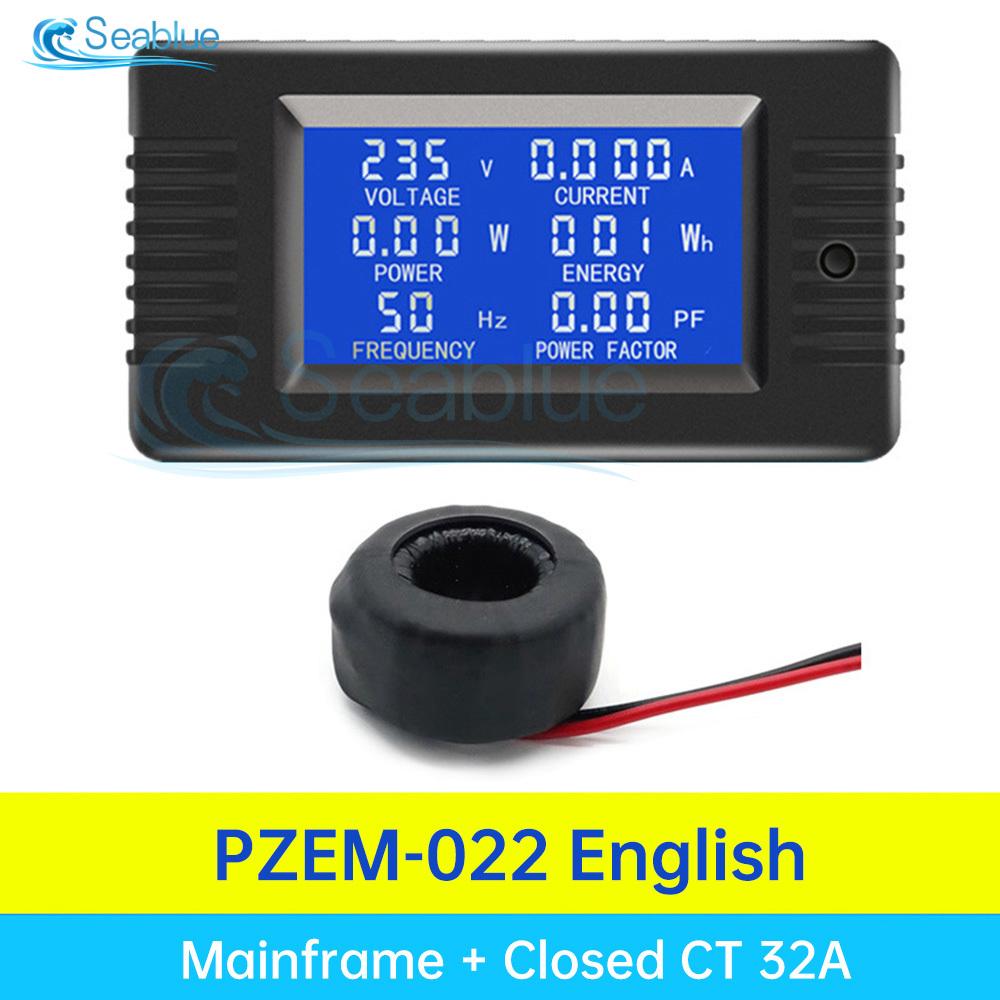 LCD Digital Voltmeter Ammeter Wattmeter Voltage Current Power Meter Volt Detector Tester Monitor 110V 220V AC 80-260V 32A 63A
LCD Digital Voltmeter Ammeter Wattmeter Voltage Current Power Meter Volt Detector Tester Monitor 110V 220V AC 80-260V 32A 63A