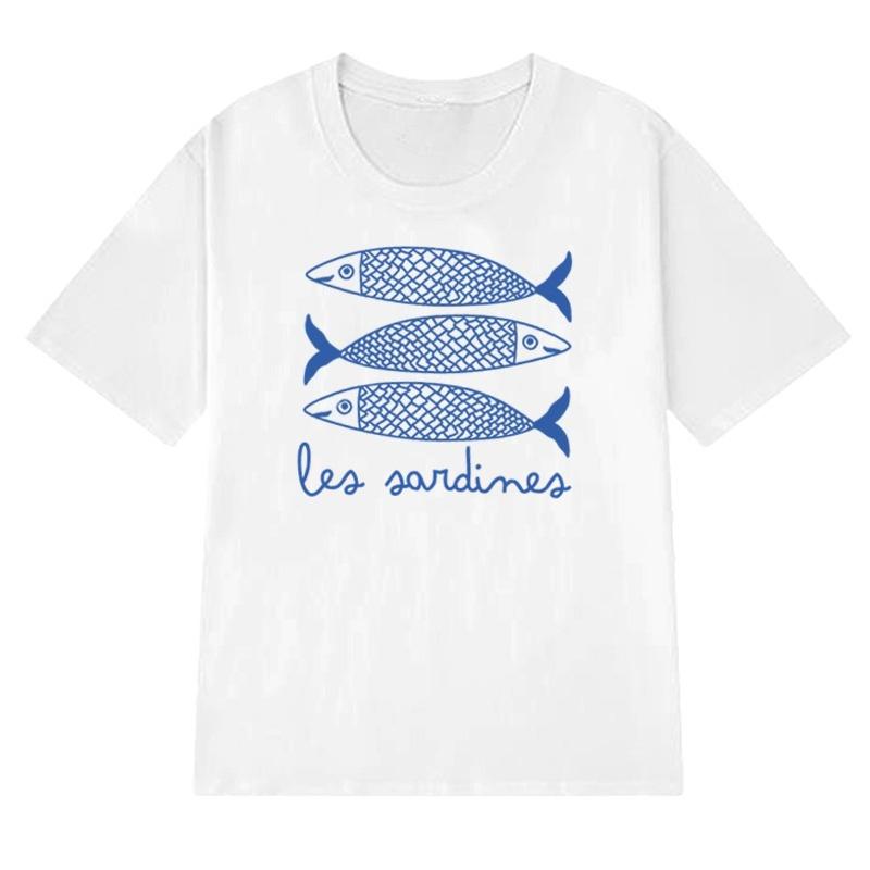 Summer High Quality Trend Sardine Printed T Shirts 2026 Men Women Harajuku Fashion Short Sleeve Tshirt Unisex 100 Cotton Tops L
Summer High Quality Trend Sardine Printed T Shirts 2026 Men Women Harajuku Fashion Short Sleeve Tshirt Unisex 100 Cotton Tops L
