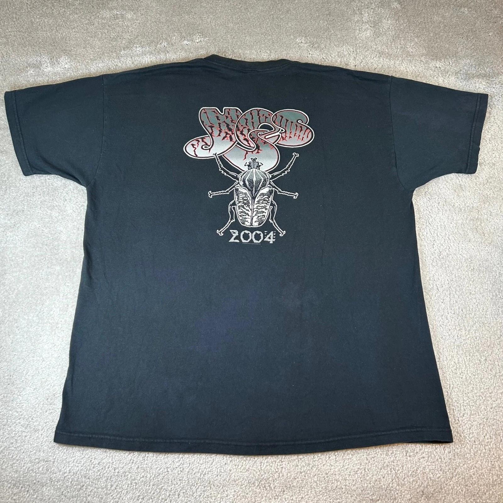 Vintage Y2K Yes Band T-shirt Men s 2XL Black 2004 Tour Platinum Member Beetle L
Vintage Y2K Yes Band T-shirt Men s 2XL Black 2004 Tour Platinum Member Beetle L