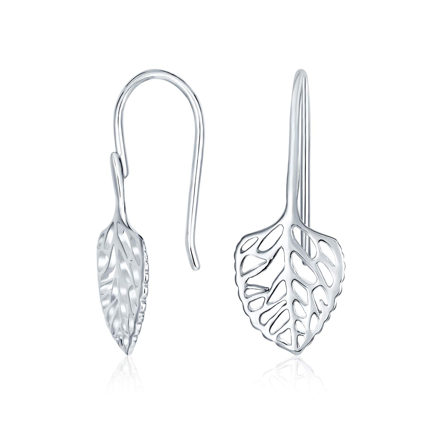 Delicate Small Filigree Refined Cut Out Leaves Natural Feather Wire Threader Dangle Earrings Western Jewelry Openwork for Women Sterling Silver .925
Delicate Small Filigree Refined Cut Out Leaves Natural Feather Wire Threader Dangle Earrings Western Jewelry Openwork for Women Sterling Silver .925