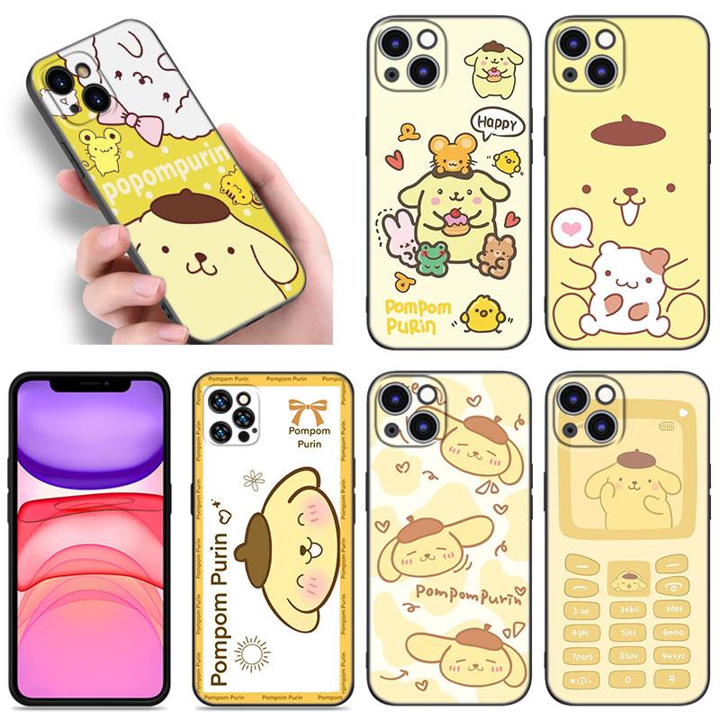 Cute Sanrio Pompompurin Phone Case For Apple iPhone 12 13 Mini 11 14 15 Pro Max 7 8 + X XR XS SE 2020 2022 Black Silicone Case iPhone 13 Mini
Cute Sanrio Pompompurin Phone Case For Apple iPhone 12 13 Mini 11 14 15 Pro Max 7 8 + X XR XS SE 2020 2022 Black Silicone Case iPhone 13 Mini