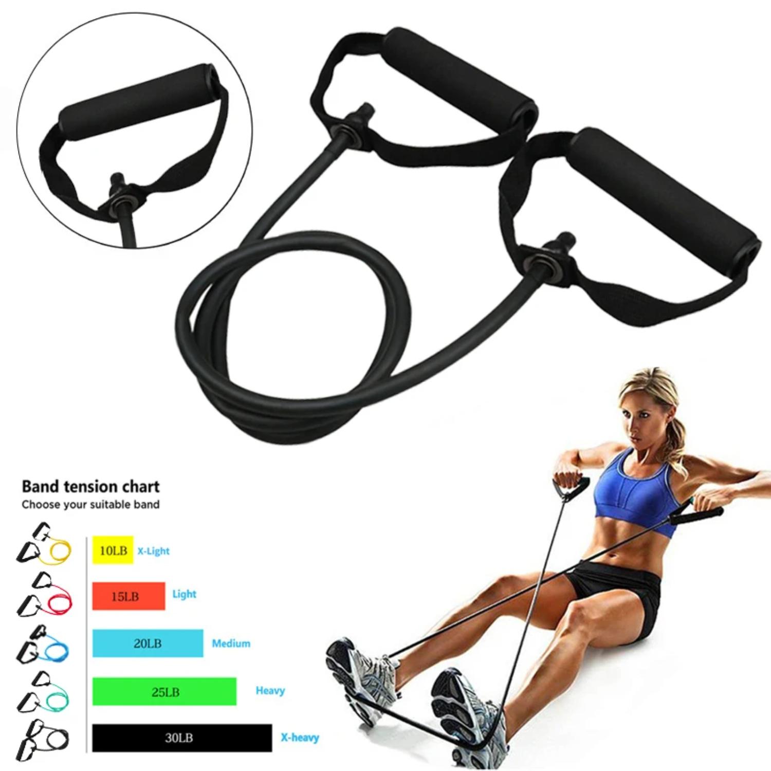 Premium Adjustable Elastic Resistance Bands with 5 Levels of Rubber Resistance for Intense Full Body Workout - Versatile Gym Equ зелений
Premium Adjustable Elastic Resistance Bands with 5 Levels of Rubber Resistance for Intense Full Body Workout - Versatile Gym Equ зелений
