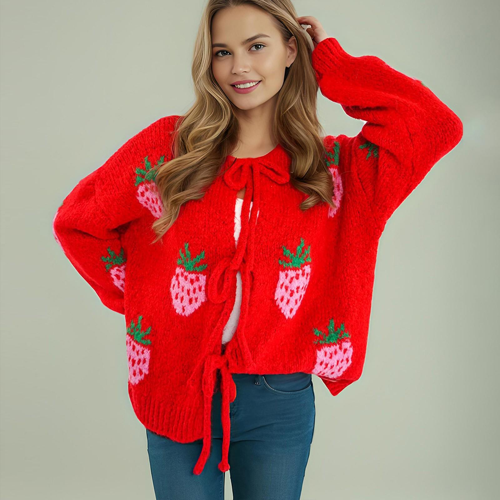 Вышивка в виде сердца с круглым вырезом и зимний свитер, повязка на кардиган, вязаный кардиган, куртка для женщин XL красный
Вышивка в виде сердца с круглым вырезом и зимний свитер, повязка на кардиган, вязаный кардиган, куртка для женщин XL красный