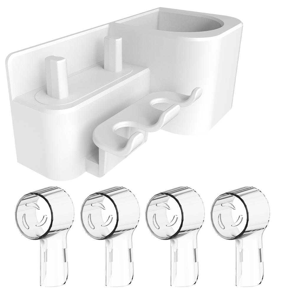 4 Pack Brush Heads Dustproof Cover Caps and Self Adhesive Toothbrush Storage Rack, Compatible with Oral B Electric Toothbrushes
4 Pack Brush Heads Dustproof Cover Caps and Self Adhesive Toothbrush Storage Rack, Compatible with Oral B Electric Toothbrushes