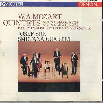 CD SUK, SMETANA QUARTET - Mozart, String Quintet No. 3, 4 COCO6357 COLUMBIA Japan Classical Used
CD SUK, SMETANA QUARTET - Mozart, String Quintet No. 3, 4 COCO6357 COLUMBIA Japan Classical Used