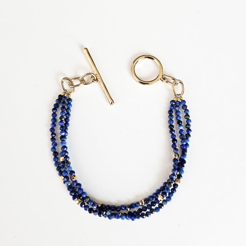 Eliz by Lizgallery Lapis 3 line layering bracelet Royal Blue
Eliz by Lizgallery Lapis 3 line layering bracelet Royal Blue
