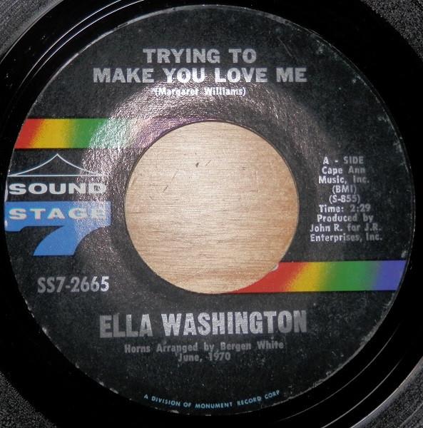 7inch Record ELLA WASHINGTON - Trying To Make You Love Me SS72665 Sound Stage 7 1970 UK Soul/Funk Used
7inch Record ELLA WASHINGTON - Trying To Make You Love Me SS72665 Sound Stage 7 1970 UK Soul/Funk Used