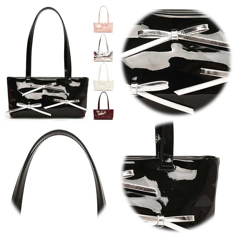 Women Fashion Shoulder Bag Large Capacity PU Leather Bow Tote Bag Zipper Closure Bowknot Handbag for Party Vacation
Women Fashion Shoulder Bag Large Capacity PU Leather Bow Tote Bag Zipper Closure Bowknot Handbag for Party Vacation