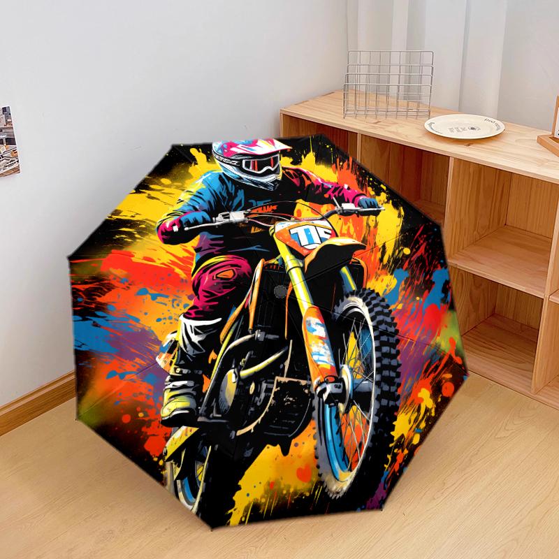 1 PC Automatic Folding Umbrella - Cool motorcycles Pattern, Portable & Foldable Design with 8 Ribs, Christmas Birthday Gifts
1 PC Automatic Folding Umbrella - Cool motorcycles Pattern, Portable & Foldable Design with 8 Ribs, Christmas Birthday Gifts