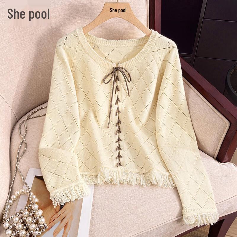 Diamond Hollow-Out Knit Cardigan S
Diamond Hollow-Out Knit Cardigan S