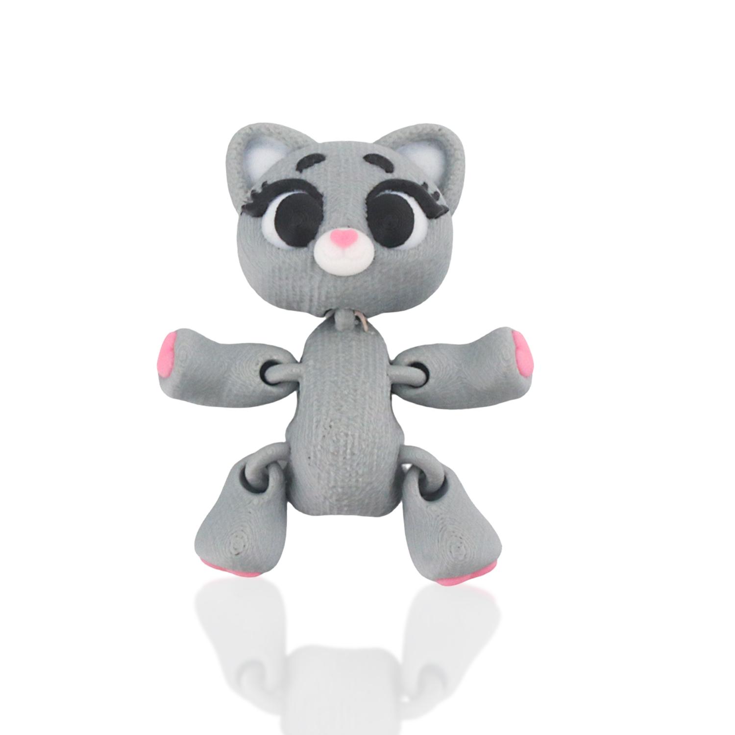 Lifelike simulated kitten figurines, 3D printed toys, flexible joint design, ideal choice for home decoration S
Lifelike simulated kitten figurines, 3D printed toys, flexible joint design, ideal choice for home decoration S