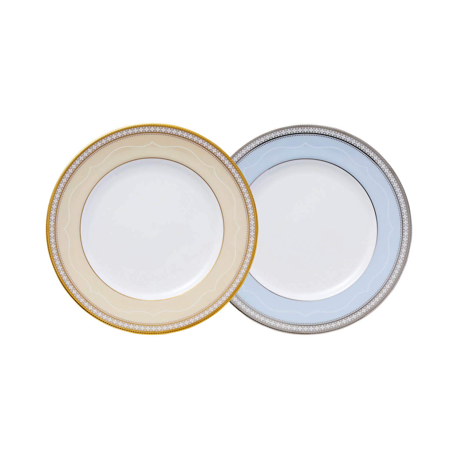 Noritake Color-Changing Plate Set, 22cm, Trefolio Gold and Platinum, 2 Plates, Gold and Platinum, Bone China, P97311/4945-57
Noritake Color-Changing Plate Set, 22cm, Trefolio Gold and Platinum, 2 Plates, Gold and Platinum, Bone China, P97311/4945-57