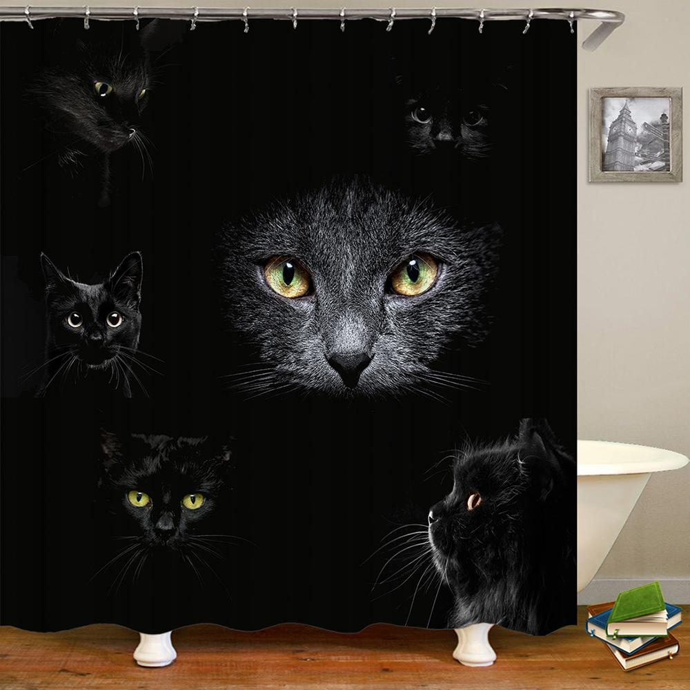 Cute Cat Animal Waterproof Polyester Shower Curtain With Hooks For Bathtub Bathroom Screens Home Decor Large Size Wall Cloth W60H190(CM)-1 Pcs
Cute Cat Animal Waterproof Polyester Shower Curtain With Hooks For Bathtub Bathroom Screens Home Decor Large Size Wall Cloth W60H190(CM)-1 Pcs