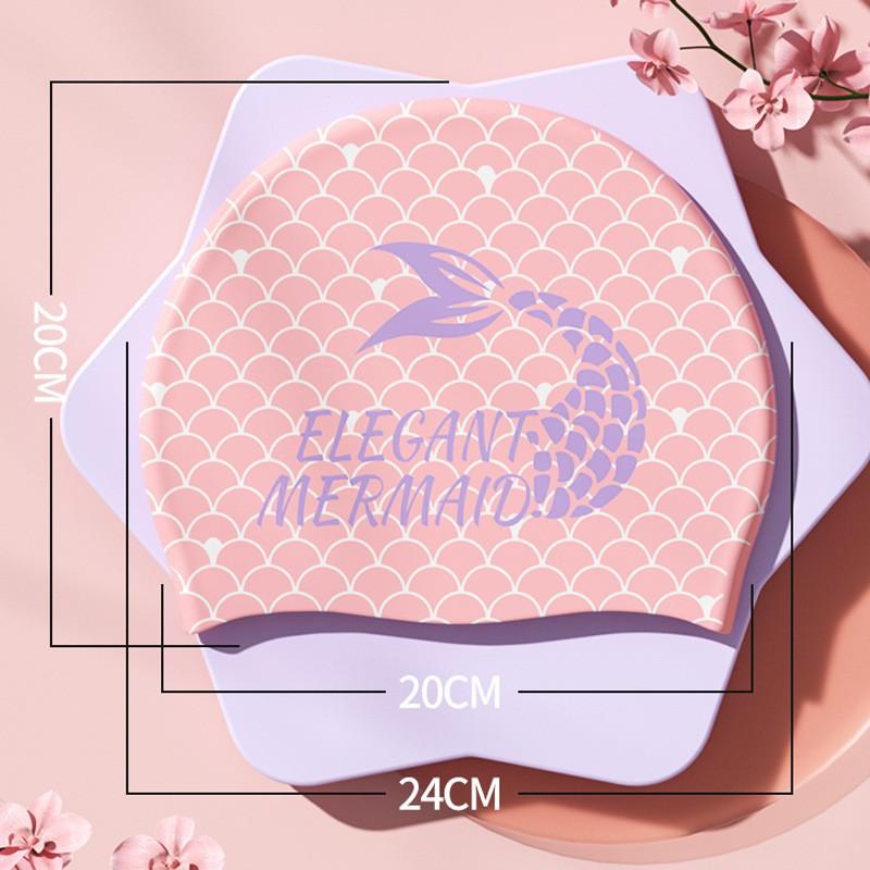 Swimming Cap Female Adults With Increased Comfort No Restriction Long Hair. Special Printed Silicone Mermaid
Swimming Cap Female Adults With Increased Comfort No Restriction Long Hair. Special Printed Silicone Mermaid