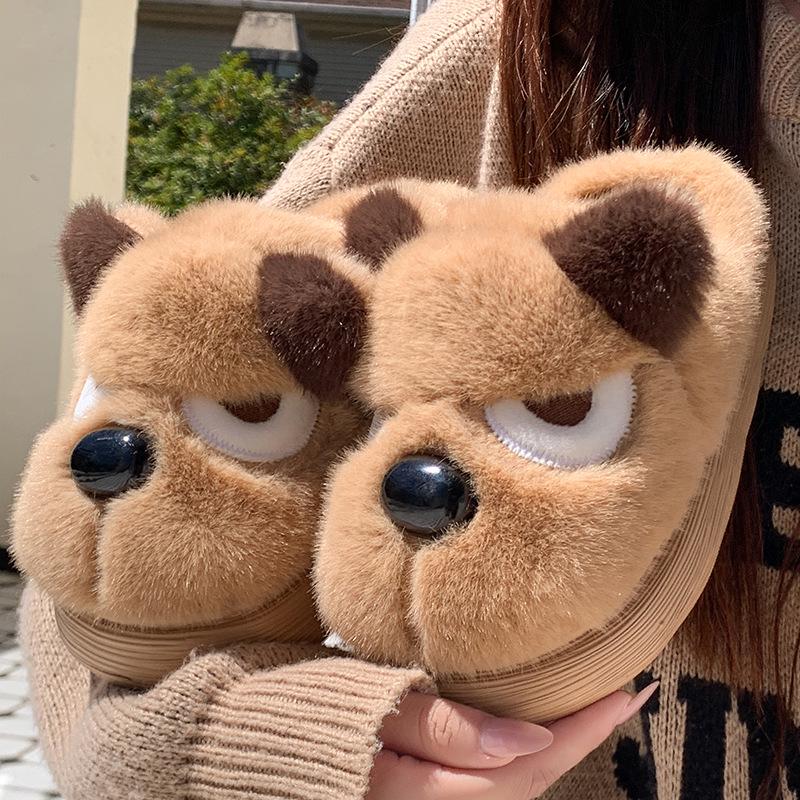 Cartoon Puppy Fluffy Cotton Slippers - Cozy, Anti-slip, for Couples - Autumn/Winter 36-37 хаки
Cartoon Puppy Fluffy Cotton Slippers - Cozy, Anti-slip, for Couples - Autumn/Winter 36-37 хаки