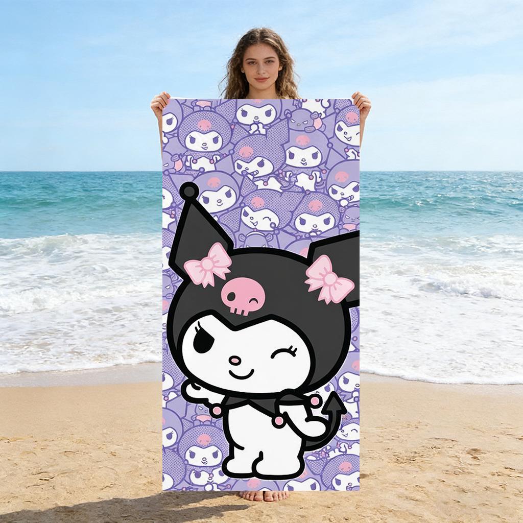 Kuromi Beach Towel Cute Cartoon Character Quick Dry Bath Towel for Kids Beach Pool Spa W40*H60(CM)
Kuromi Beach Towel Cute Cartoon Character Quick Dry Bath Towel for Kids Beach Pool Spa W40*H60(CM)