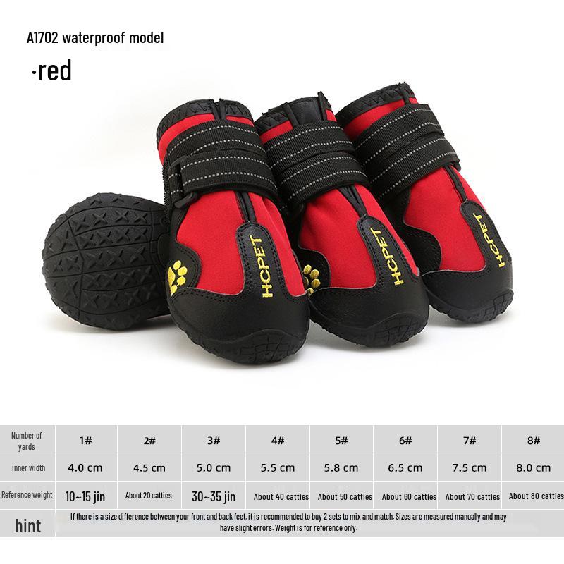 Waterproof Non-Slip Wear-Resistant Dog Rain Shoes Size 8
Waterproof Non-Slip Wear-Resistant Dog Rain Shoes Size 8