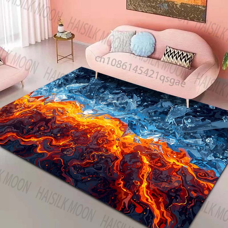 Multiple sizes Fire and Ice Contrast Pattern Rug Carpets for Bedroom Living Room Sofa Mat Creative Door Mat Home Decor 40x60cm
Multiple sizes Fire and Ice Contrast Pattern Rug Carpets for Bedroom Living Room Sofa Mat Creative Door Mat Home Decor 40x60cm