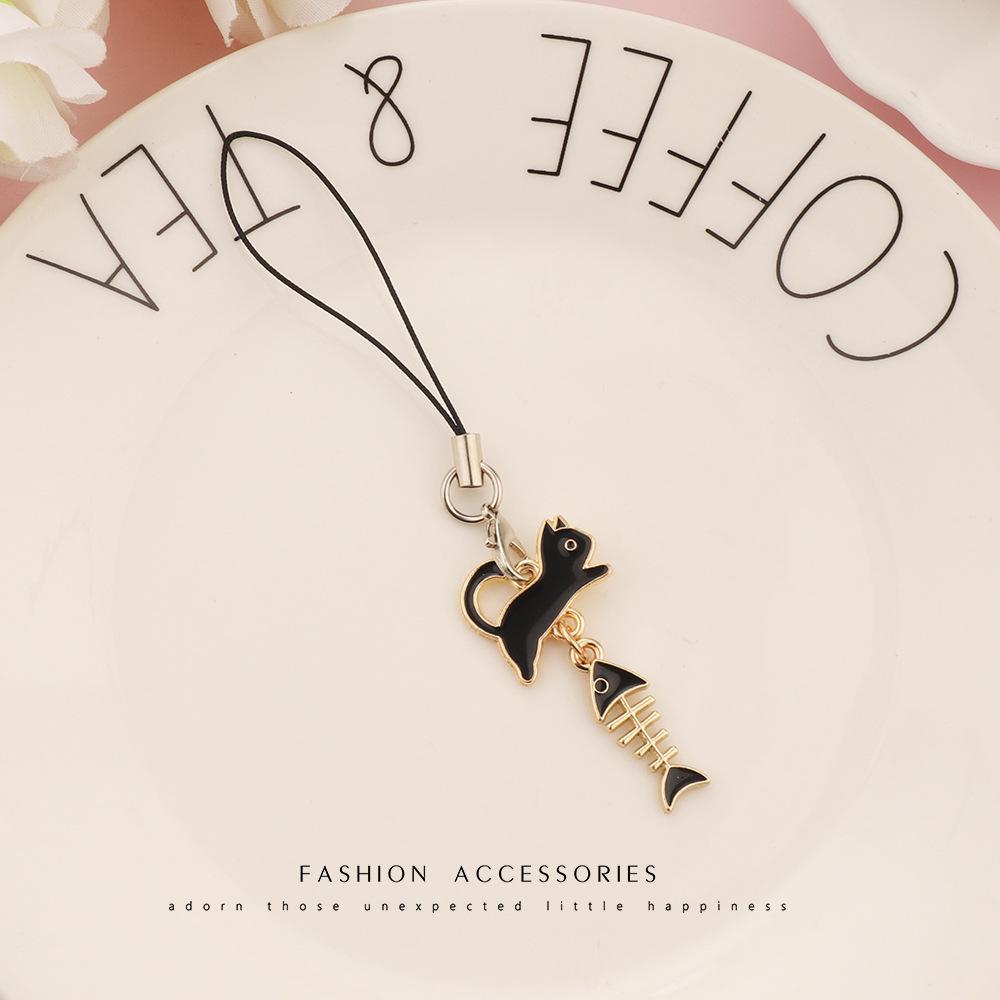 Cute Cat and Fishbone Couple Phone Lanyard, Matching Phone Pendant Strap, Cat Fishbone Couple Phone Case Chain Pendant for Boys and Girls чорний
Cute Cat and Fishbone Couple Phone Lanyard, Matching Phone Pendant Strap, Cat Fishbone Couple Phone Case Chain Pendant for Boys and Girls чорний