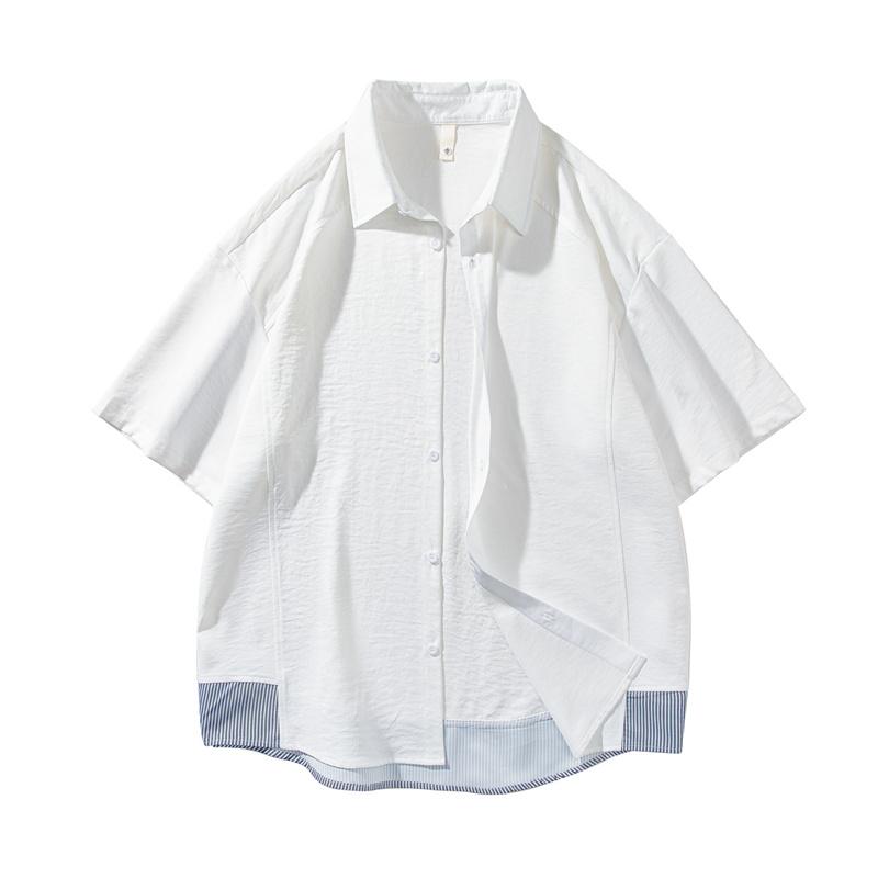 Retro Workwear Short Sleeved Shirt Men s Loose Collared Casual Shirt Summer Shirt XL білий
Retro Workwear Short Sleeved Shirt Men s Loose Collared Casual Shirt Summer Shirt XL білий