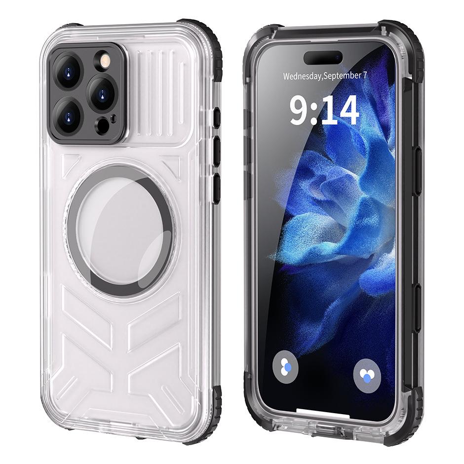 Red Pepper CC Series MagSafe Compatible Waterproof Case for Apple 16 - Full Body Protective Cover with Wireless Charging Support iPhone 16 Pro Max
Red Pepper CC Series MagSafe Compatible Waterproof Case for Apple 16 - Full Body Protective Cover with Wireless Charging Support iPhone 16 Pro Max