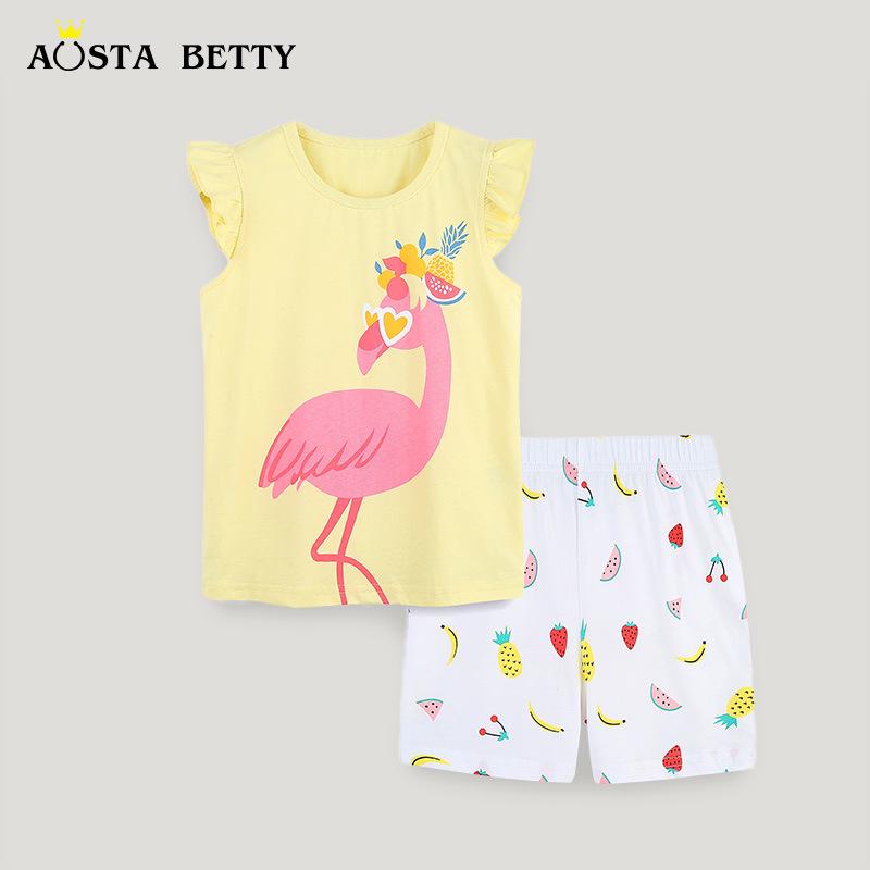 European & American Style Girls Cartoon Short-Sleeve Knitted Cotton Two-Piece T-Shirt Set - Summer 115cm
European & American Style Girls Cartoon Short-Sleeve Knitted Cotton Two-Piece T-Shirt Set - Summer 115cm