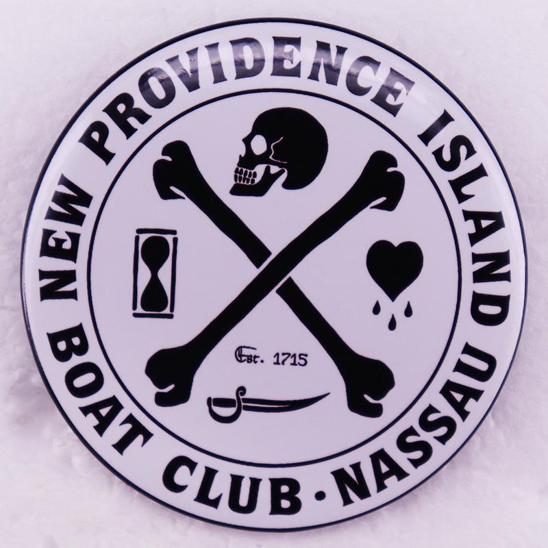 Black Sails TV Series Yacht Club Badge - New Providence Island Brooch
Black Sails TV Series Yacht Club Badge - New Providence Island Brooch