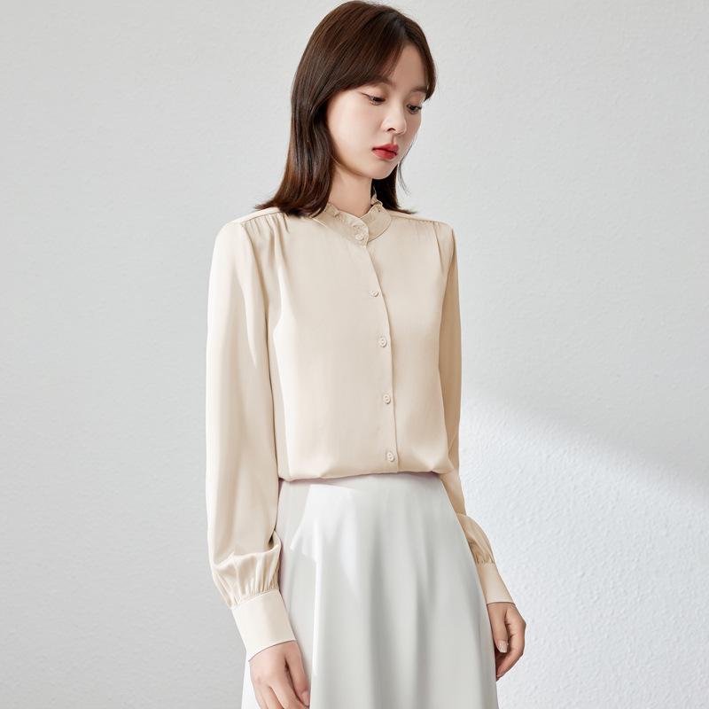 Elegant French Chiffon Long Sleeve Shirt with Ruffle Collar for Women - Early Autumn 2025 XXL
Elegant French Chiffon Long Sleeve Shirt with Ruffle Collar for Women - Early Autumn 2025 XXL