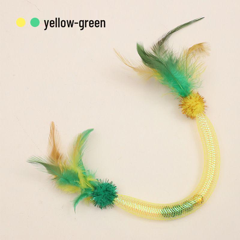 Retractable Cat Toy: Feather Teasing Wand with Elastic Rope, Catnip, Bell, Self-Entertainment, Bite-Resistant - Perfect for Boredom Relief. Catnip Elastic Rope жёлтый/зелёный
Retractable Cat Toy: Feather Teasing Wand with Elastic Rope, Catnip, Bell, Self-Entertainment, Bite-Resistant - Perfect for Boredom Relief. Catnip Elastic Rope жёлтый/зелёный