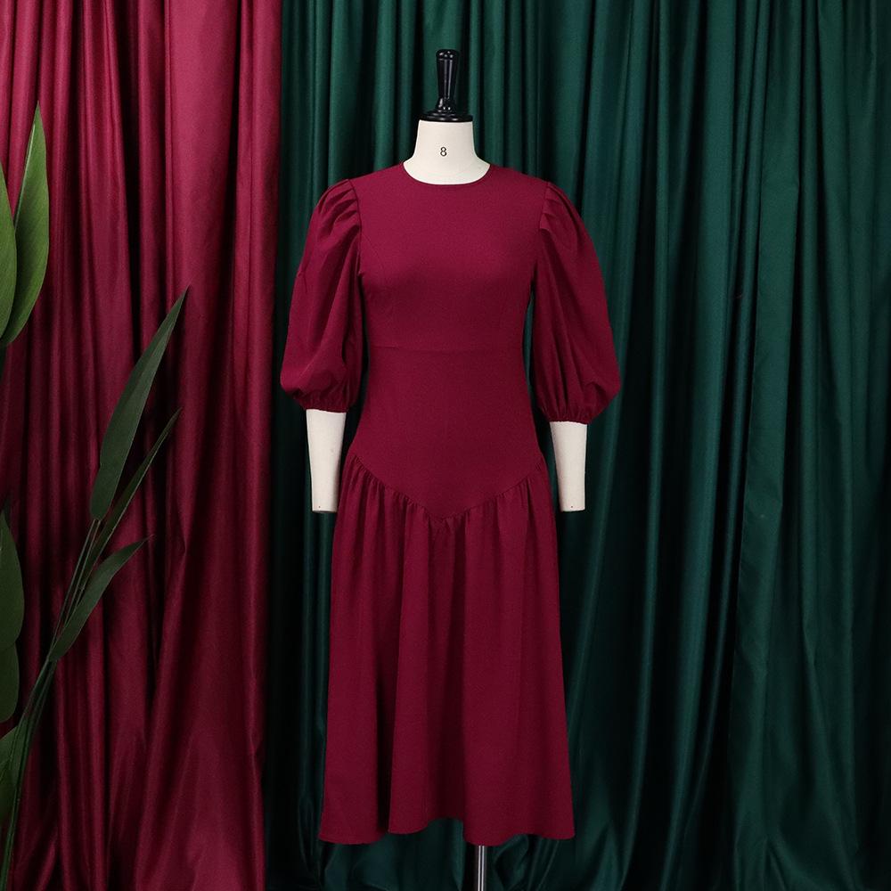 Платье плиссе с пышными рукавами плюс-сайз - Европейская и американская мода 2022 3XL вино красного
Платье плиссе с пышными рукавами плюс-сайз - Европейская и американская мода 2022 3XL вино красного