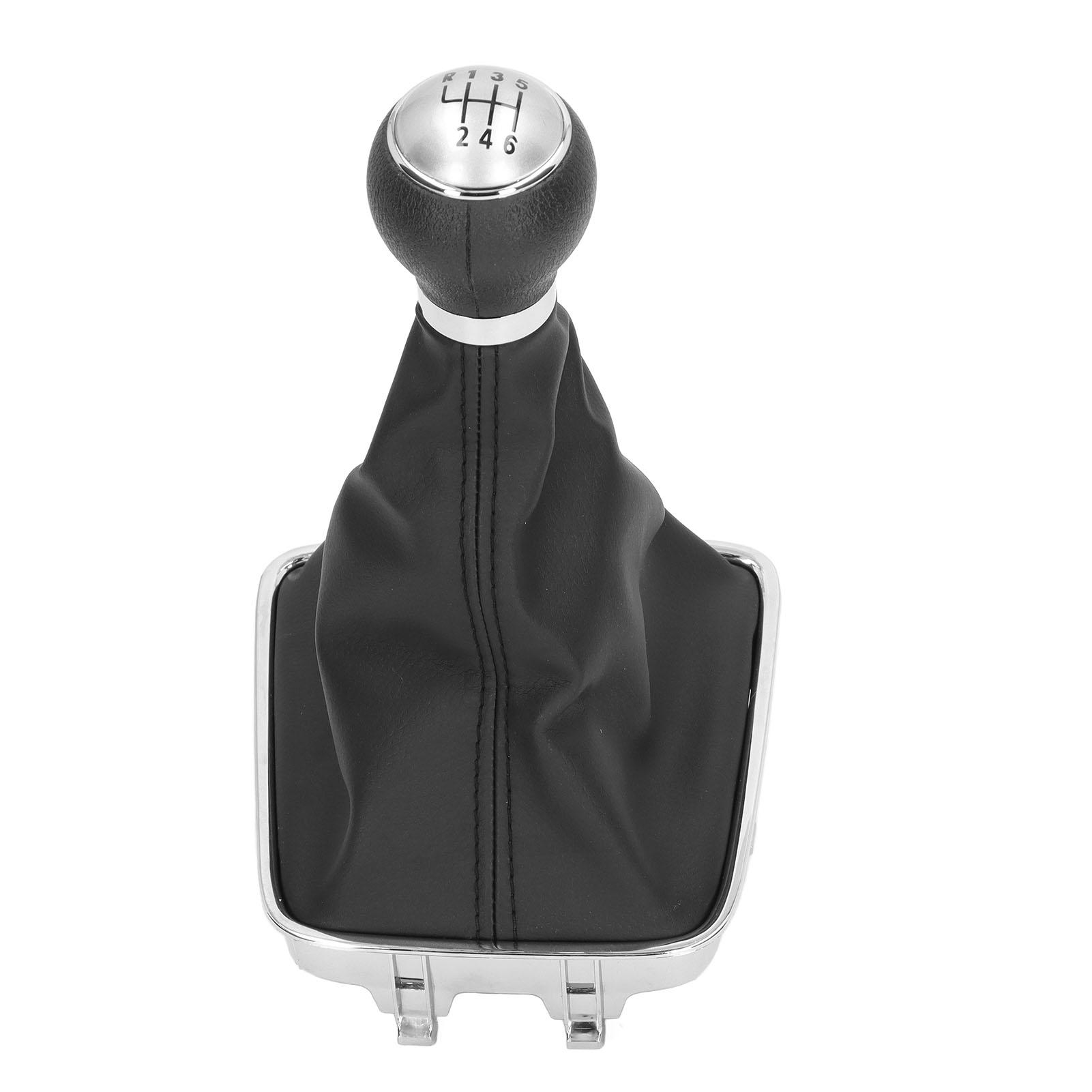 6 Speed Gear Shift Knob With PU Leather Boot Automotive Interior Replacement Body Parts Silver
6 Speed Gear Shift Knob With PU Leather Boot Automotive Interior Replacement Body Parts Silver