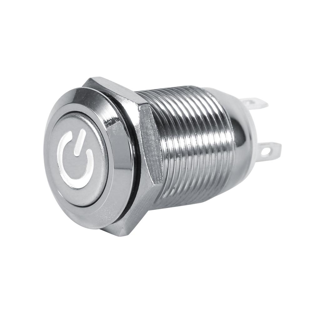 12mm Auto Car Power Push Button Metal Momentary Type Red LED 2V
12mm Auto Car Power Push Button Metal Momentary Type Red LED 2V