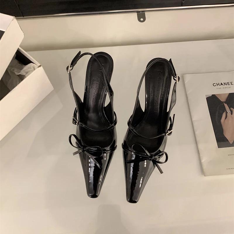 Summer Pointed Toe High Heel Sandals Eelgant Butterfly-knot Party Shoes for Women Fashion Dress Pump 40 чорний
Summer Pointed Toe High Heel Sandals Eelgant Butterfly-knot Party Shoes for Women Fashion Dress Pump 40 чорний