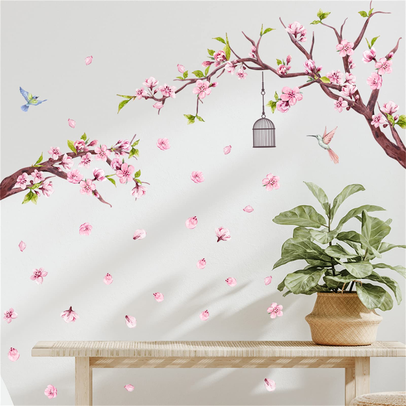WOHAHA Wall Peach Flowers and Wallpaper Wall Living Wall Stick on the Wall Wall Sticker Adhesive Included Stickers, Stylish, Pink, Blossom, Tree, розовый
WOHAHA Wall Peach Flowers and Wallpaper Wall Living Wall Stick on the Wall Wall Sticker Adhesive Included Stickers, Stylish, Pink, Blossom, Tree, розовый