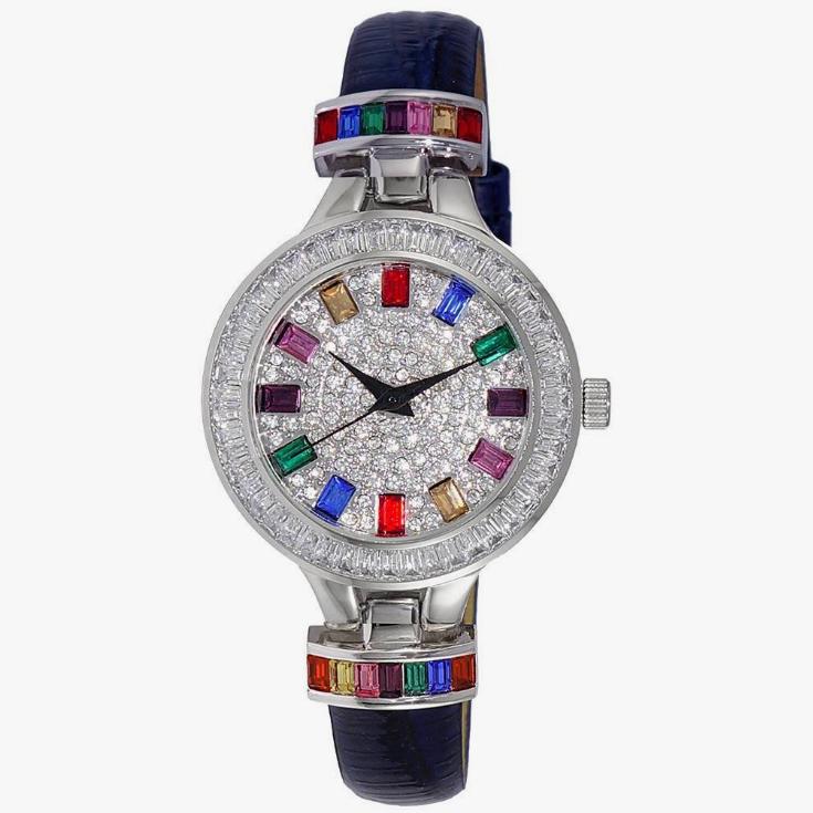 Adee Kaye Mondo G-3 Collection Crystal Accents Multi-Color Austrian Stone Dial Quartz AK2522-LCBU Women s Watch
Adee Kaye Mondo G-3 Collection Crystal Accents Multi-Color Austrian Stone Dial Quartz AK2522-LCBU Women s Watch