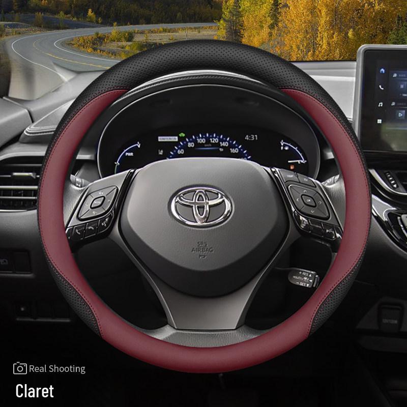 Toyota CHR Steering Wheel Cover - Yizhe Ultra-Thin Genuine Leather, Four Seasons Use, Interior Modification Accessory Default
Toyota CHR Steering Wheel Cover - Yizhe Ultra-Thin Genuine Leather, Four Seasons Use, Interior Modification Accessory Default