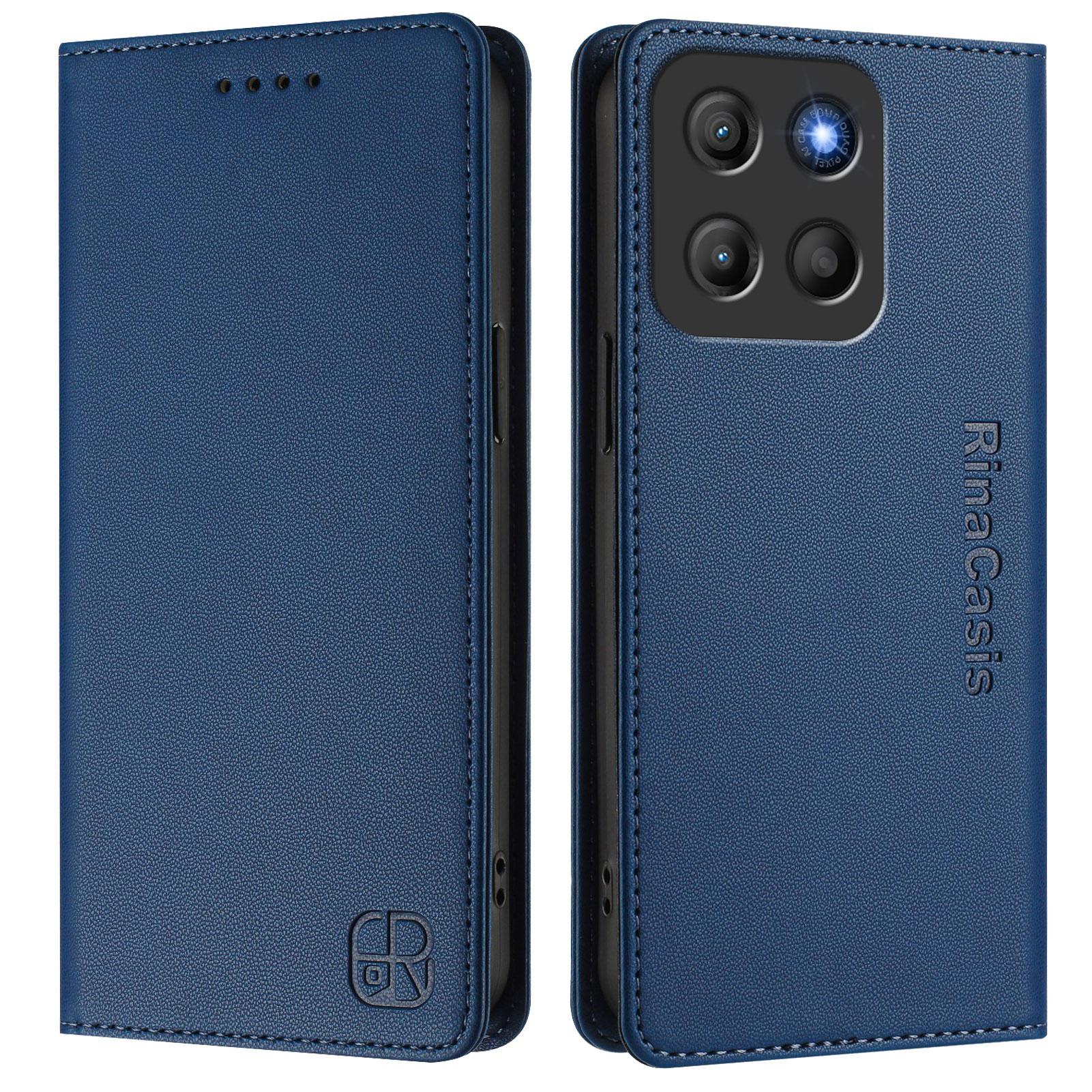 Для Motorola Moto G15 4G Шкіряний чохол RINACASIS RC01 Чохол для телефону з RFID-блокуванням Гаманець Підставка Dark Blue
Для Motorola Moto G15 4G Шкіряний чохол RINACASIS RC01 Чохол для телефону з RFID-блокуванням Гаманець Підставка Dark Blue