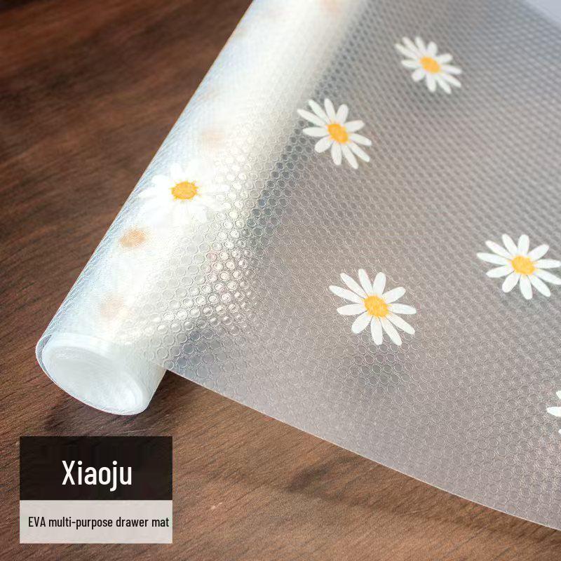 EVA Multi-use Daisy Kitchen Mat: Heat & Oil Resistant, Moisture-Proof, Cuttable for Drawers, Tables, Wardrobes, and Cabinets. 30*3m
EVA Multi-use Daisy Kitchen Mat: Heat & Oil Resistant, Moisture-Proof, Cuttable for Drawers, Tables, Wardrobes, and Cabinets. 30*3m