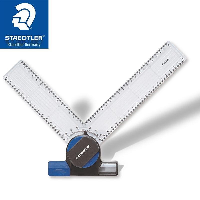 STAEDTLER 660 20 Drafting Rotary Set | Right Angle Ruler | Protractor | Rotating Angle Ruler Short Ruler 15cm/Long Ruler 20cm
STAEDTLER 660 20 Drafting Rotary Set | Right Angle Ruler | Protractor | Rotating Angle Ruler Short Ruler 15cm/Long Ruler 20cm